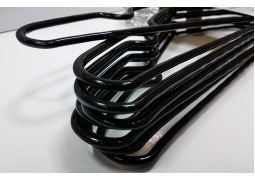 Вішалки-плечики силіконові 400х3мм (чорні / упаковка 10 шт.)